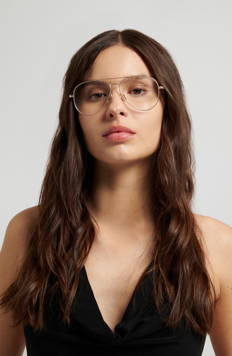 Victoria Beckham 58mm Pilot Optical Glasses, Alternate, color, 