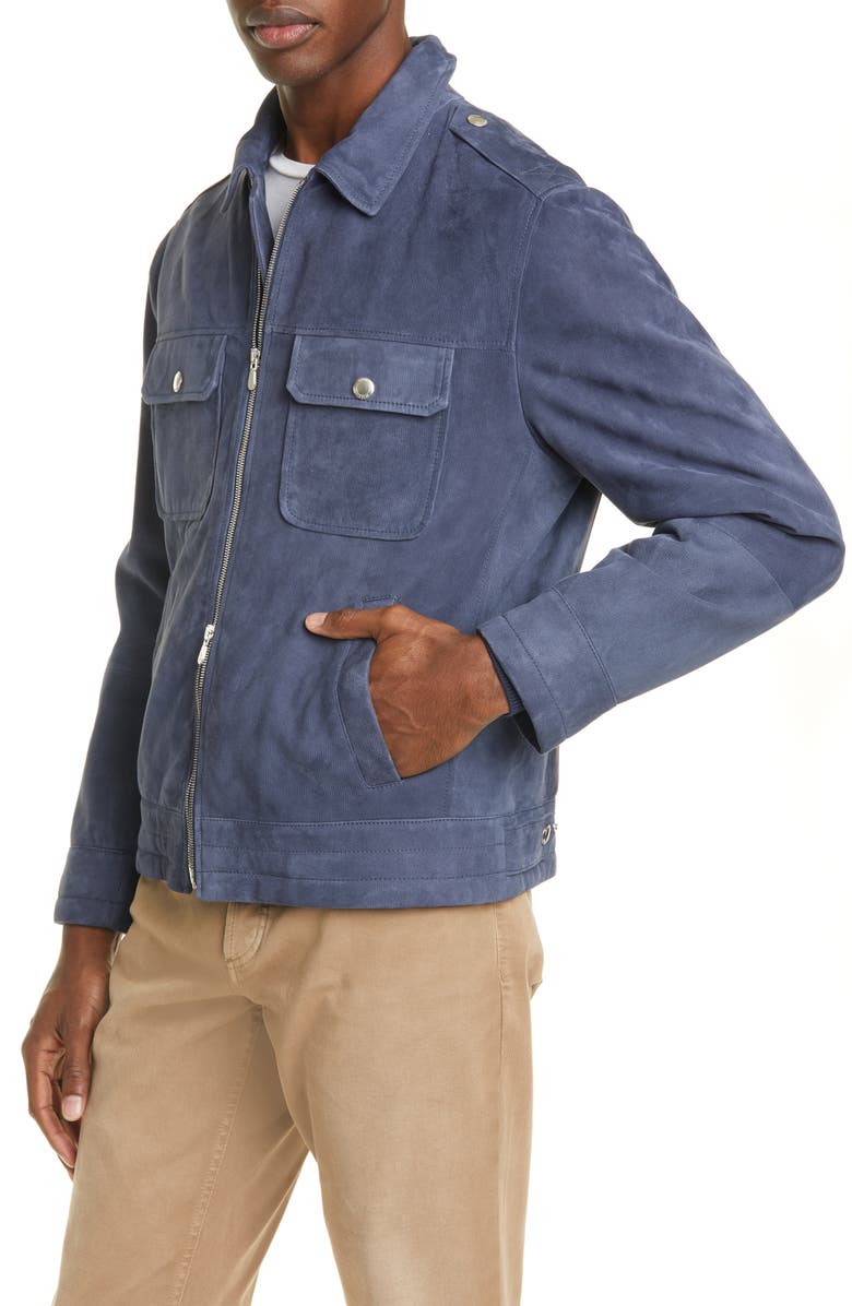 Brunello Cucinelli Suede Jacket, Alternate, color,