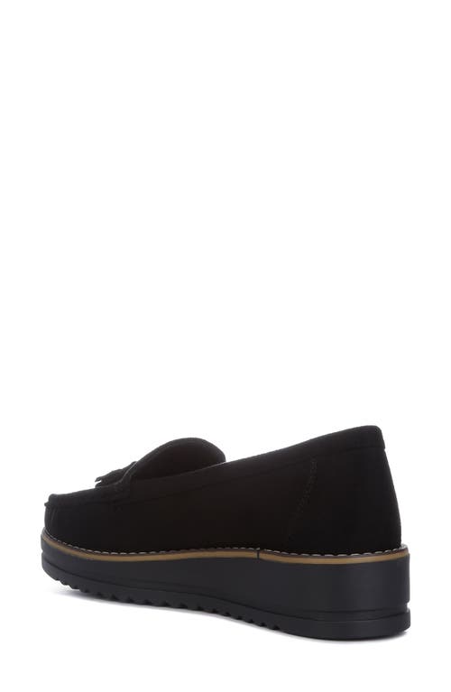 London Rag Daiki Platform Tassel Loafer In Black