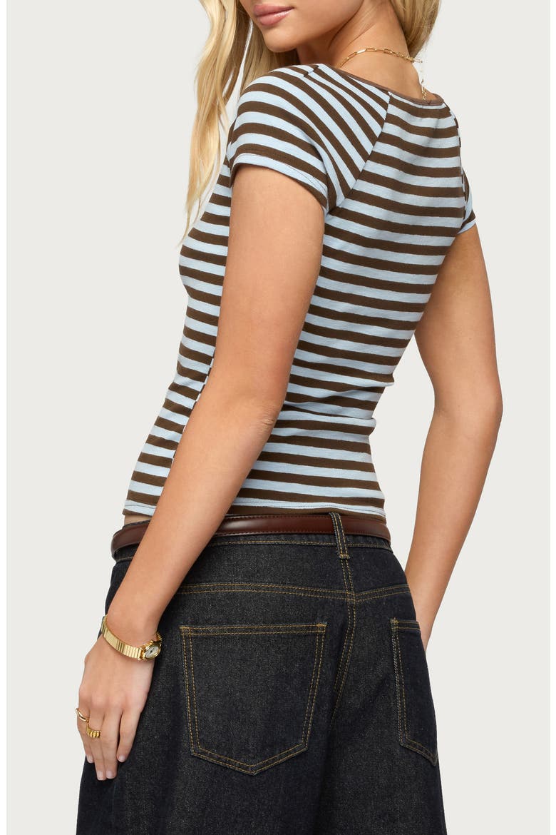 Emberly Stripe Raglan Crop Top, Alternate, color, LIGHT-BLUE