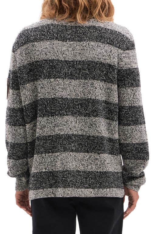Vayder Renato Stripe Wool Blend Rugby Polo Sweater