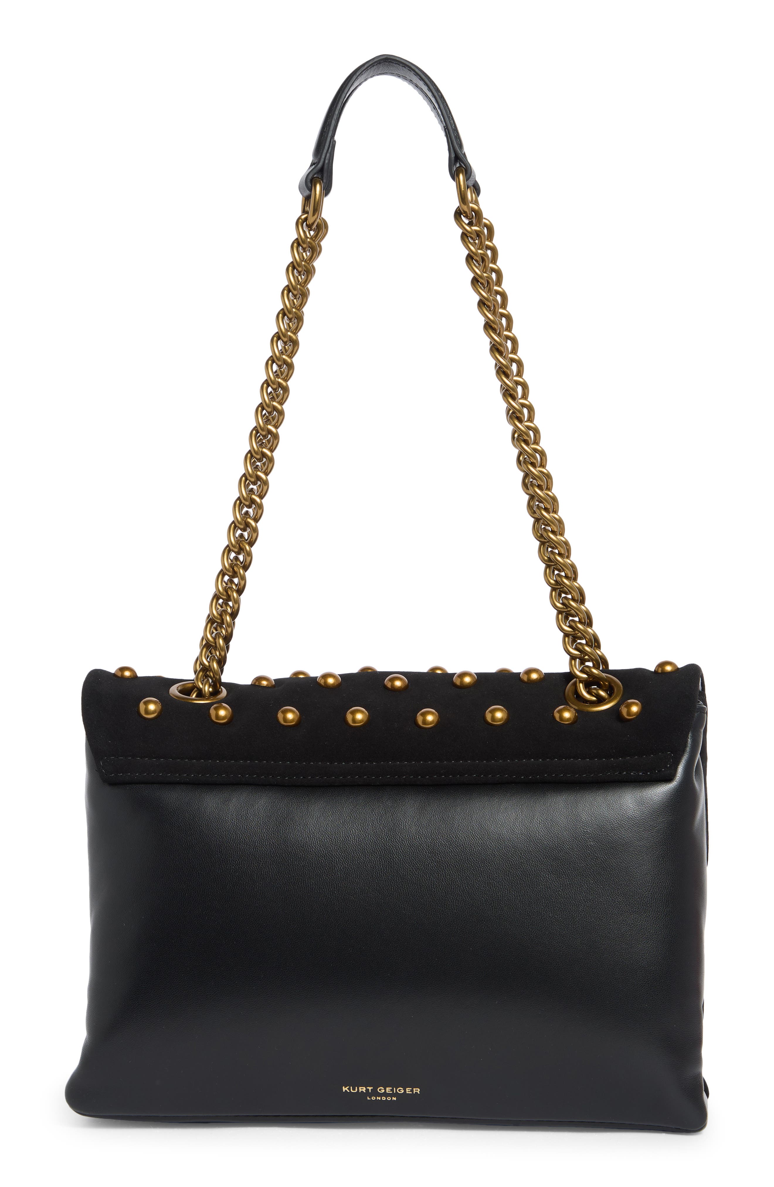 Kurt Geiger London Kensington Leather Mini Crossbody Bag, Alternate, color, Black/ Comb