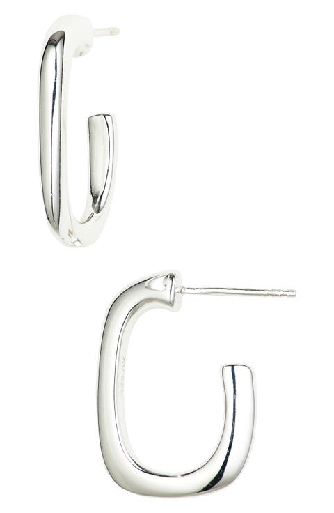 Rectangle Hoop Earrings