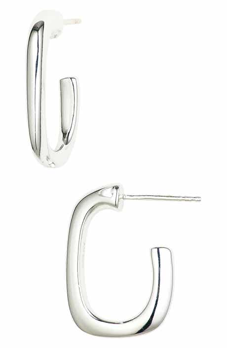 ARGENTO VIVO Rectangle Hoop Earrings