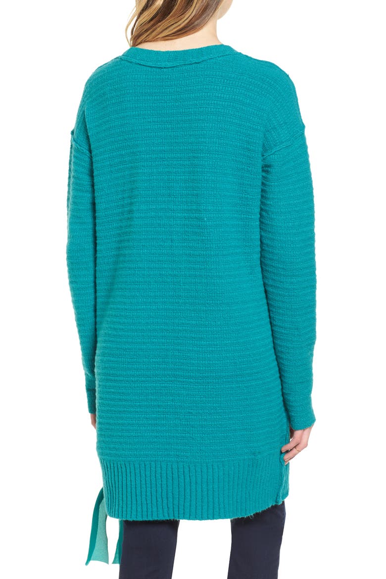 Heart It Laces Sweater, Alternate, color, SKY