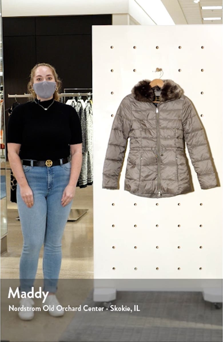 Angus Faux Fur Trim Puffer Jacket, sales video thumbnail