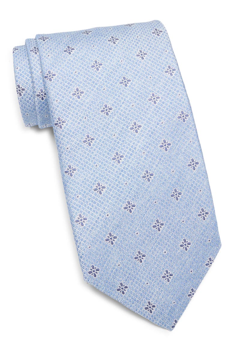 Neat Silk Tie, Main, color, SKY