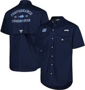 Columbia Men's Columbia Navy North Carolina Tar Heels Bonehead Button-Up Shirt