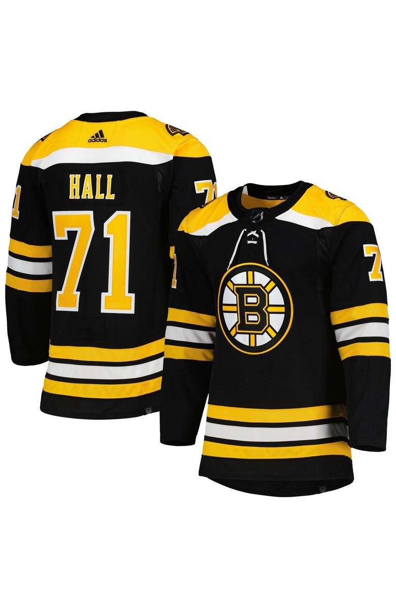 adidas Men's adidas Taylor Hall Black Boston Bruins Primegreen Authentic Pro Home Player Jersey, Alternate, color, 
