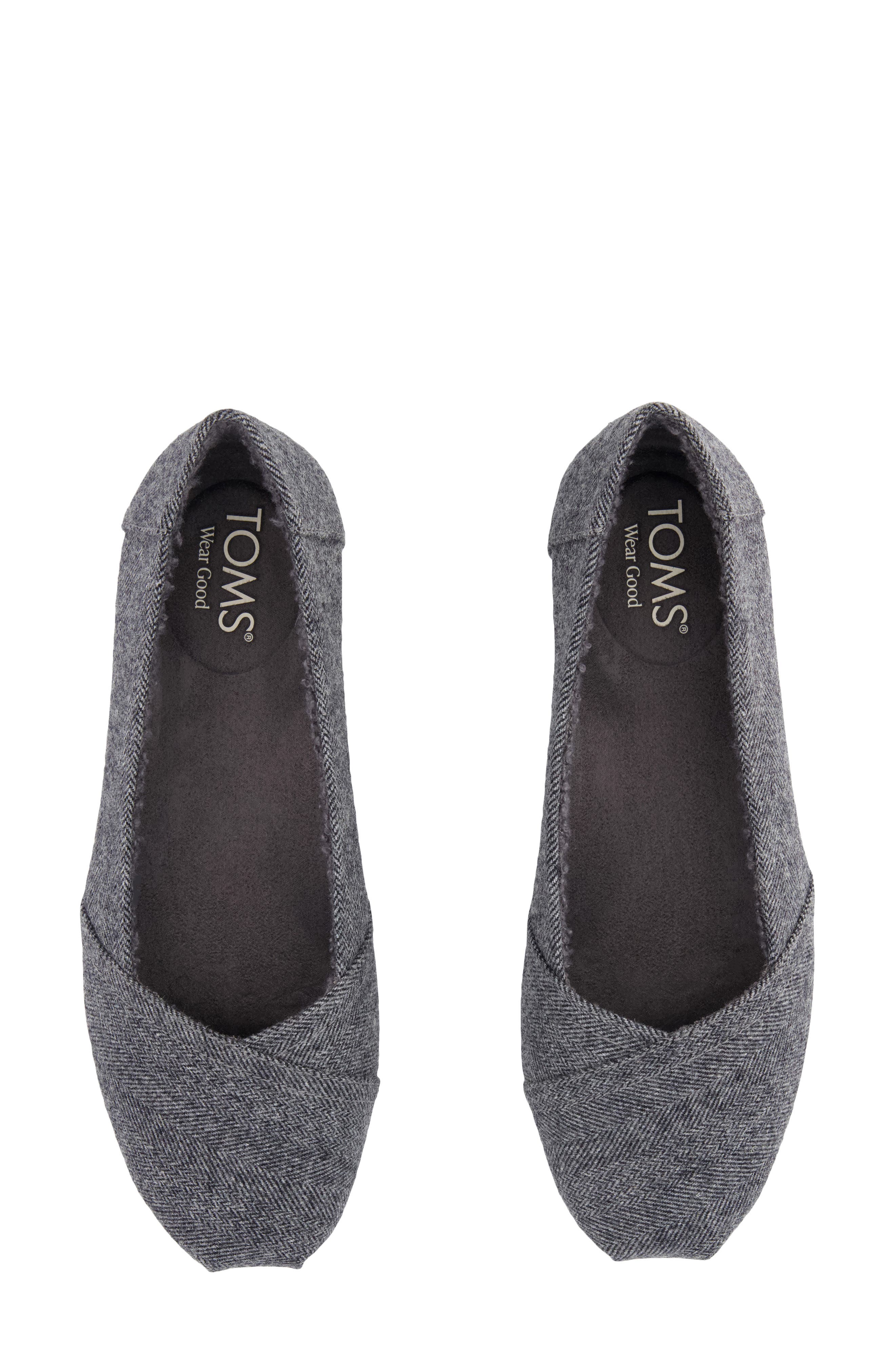 Alpargata Faux Shearling Lined Slip-On, Alternate, color, CHARCOAL
