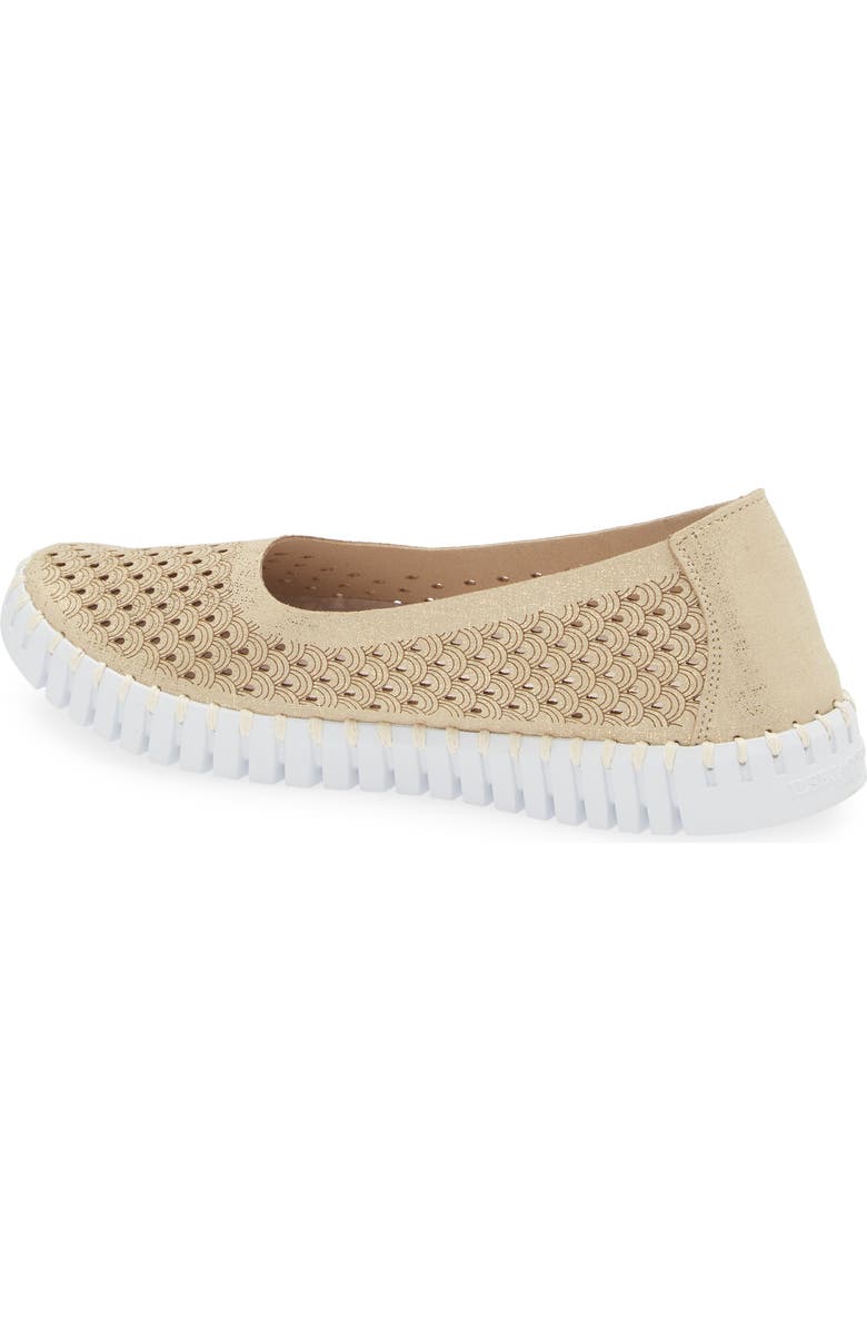 Ilse Jacobsen Tulipu Perforated Slip-On Sneaker, Alternate, color, Platin