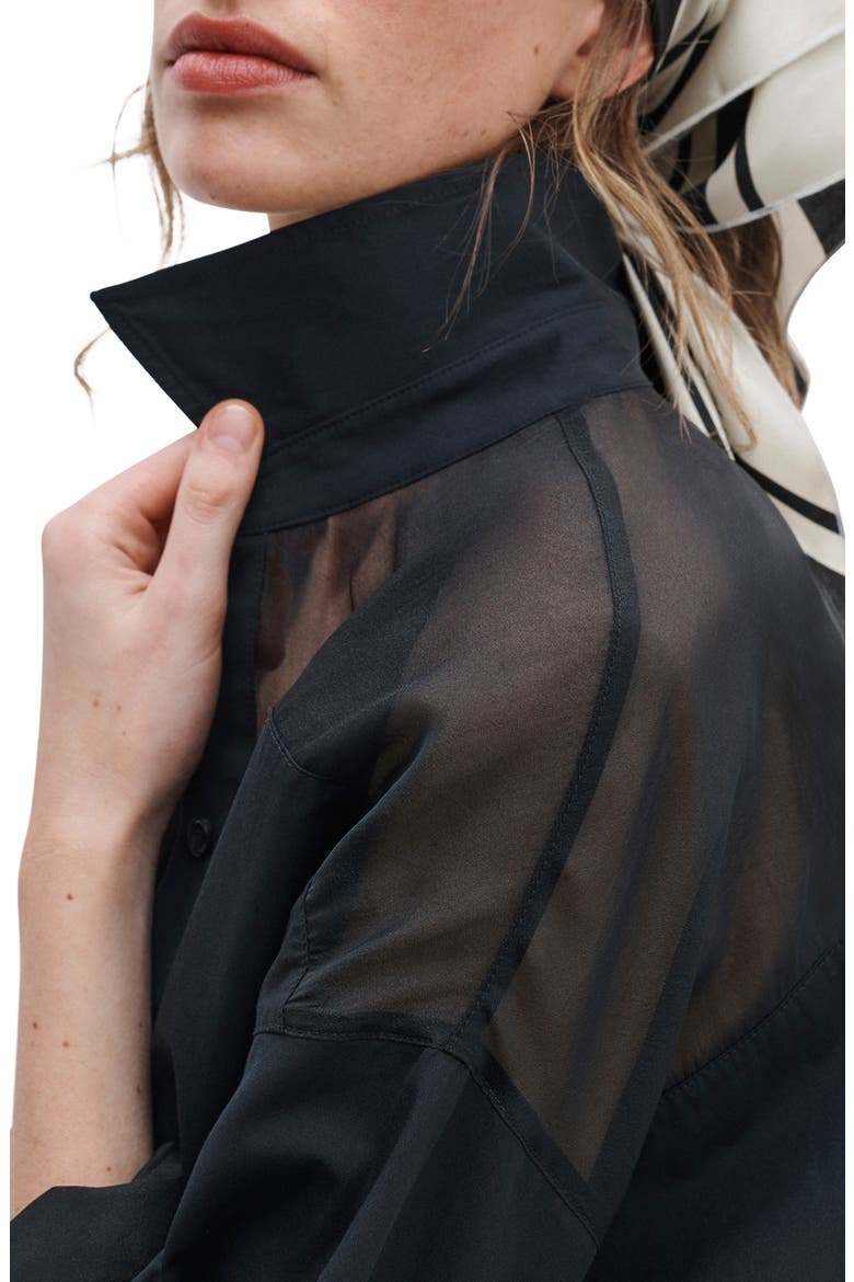 Gia Silk Square Scarf, Alternate, color, BLACK STRIPE