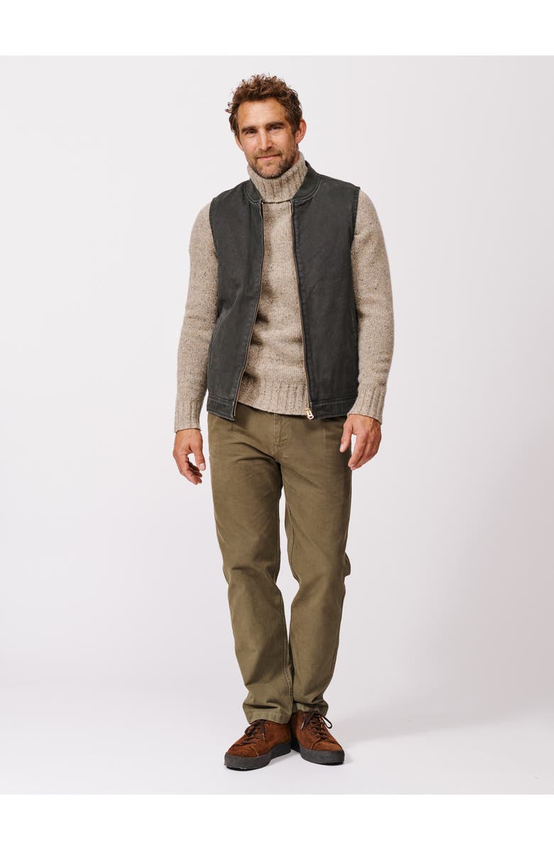 Aubin Duke Canvas Gilet Vest, Alternate, color, Washed Black