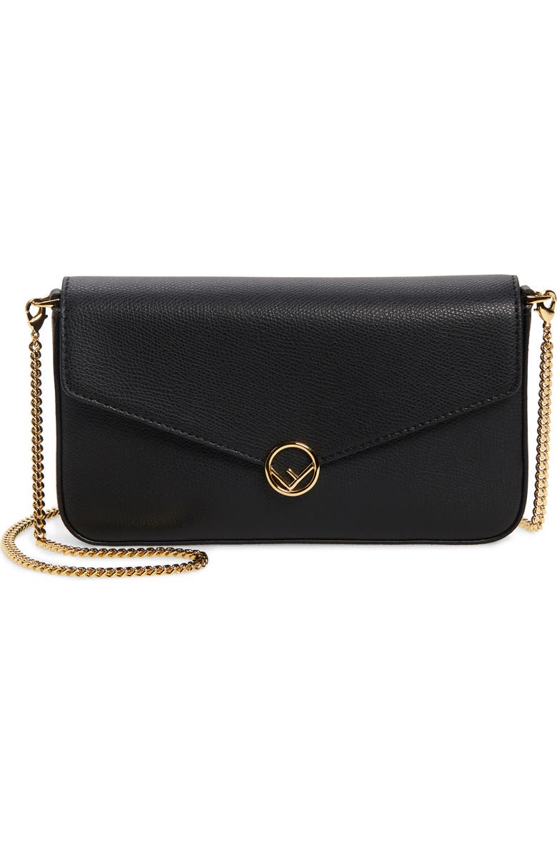 Fendi Calfskin Leather Shoulder Bag, Main, color,