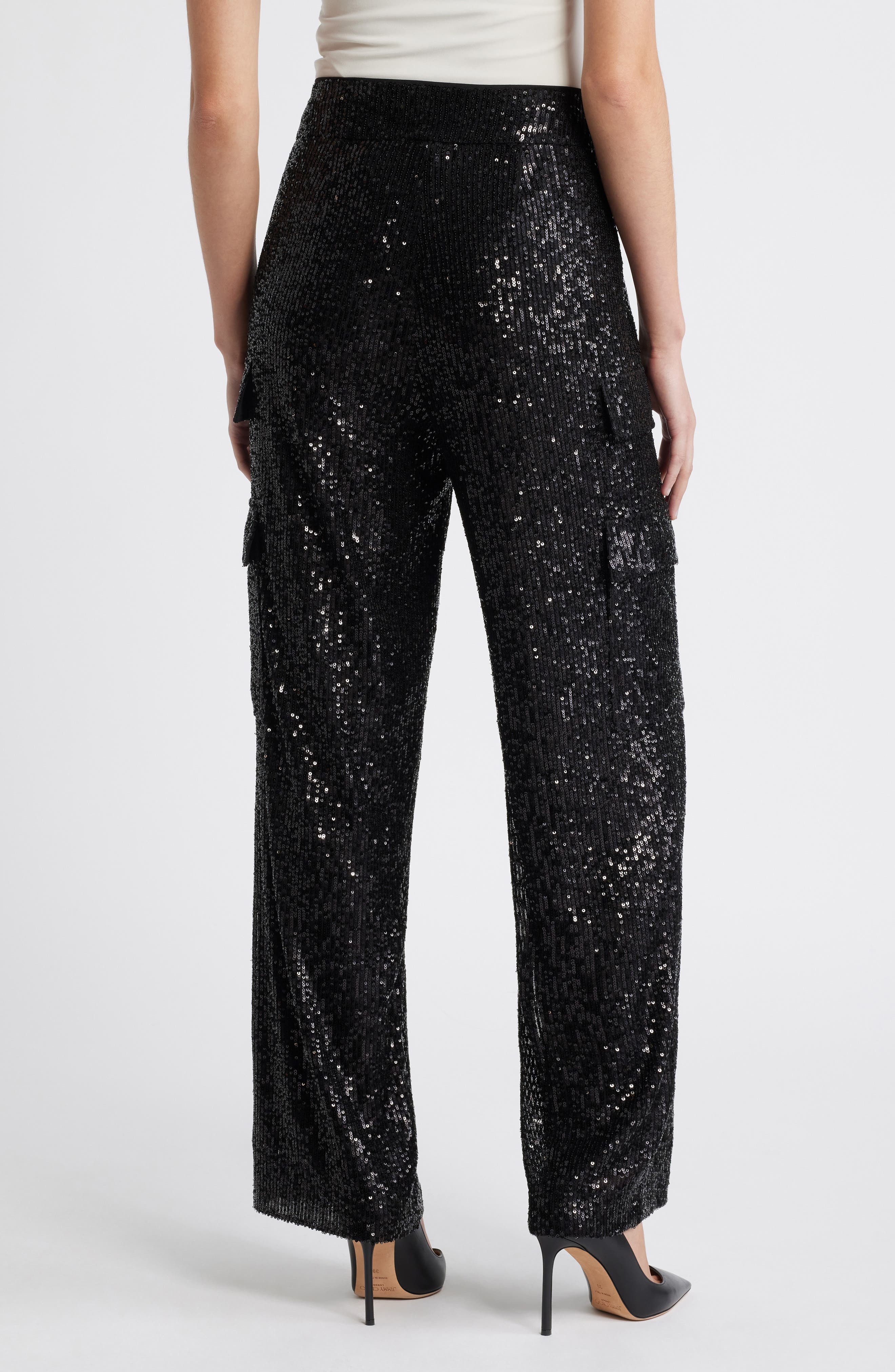 Sequin Cargo Pants - image 2