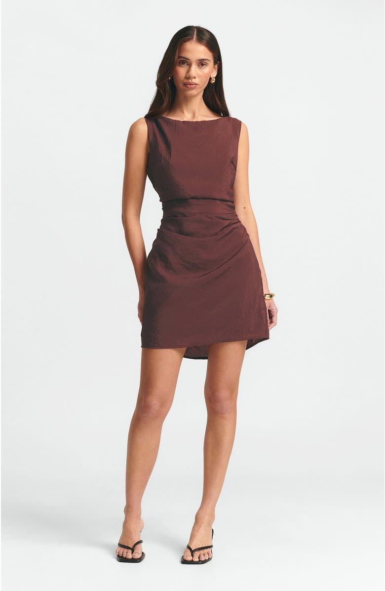 ST MRLO Sara Mini Dress, Main, color, Burgundy