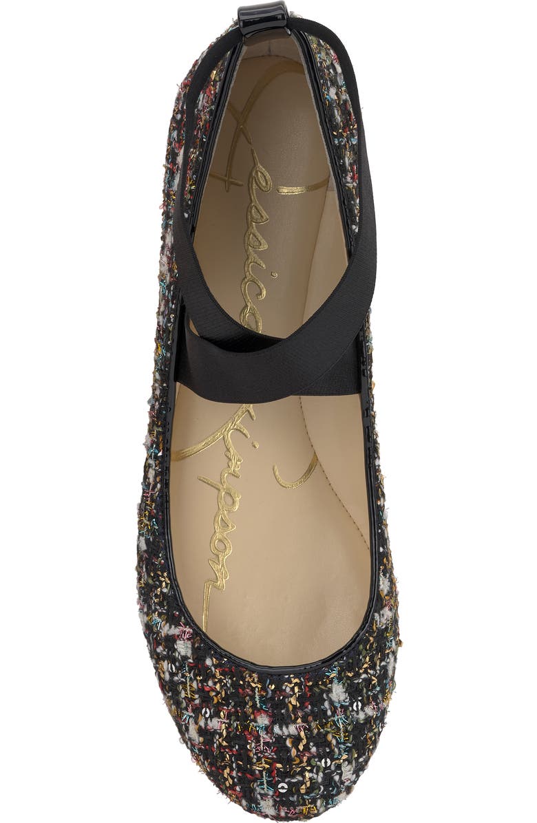 Jessica Simpson Manday Ankle Strap Ballet Flat, Alternate, color, Black