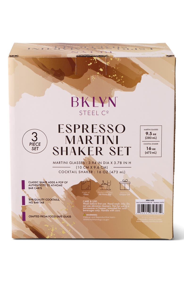Brooklyn Steel Co. Espresso Martini Shaker Set, Alternate, color, Gold