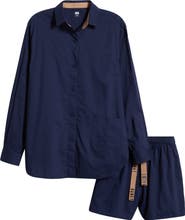 Lunya Airy Cotton & Silk Curve Hem Short Pajamas