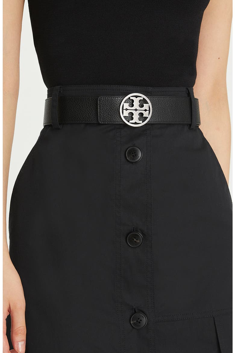 Miller 1.5-Inch Reversible Logo Belt, Alternate, color, GRAY HERON / BLACK / SILVER