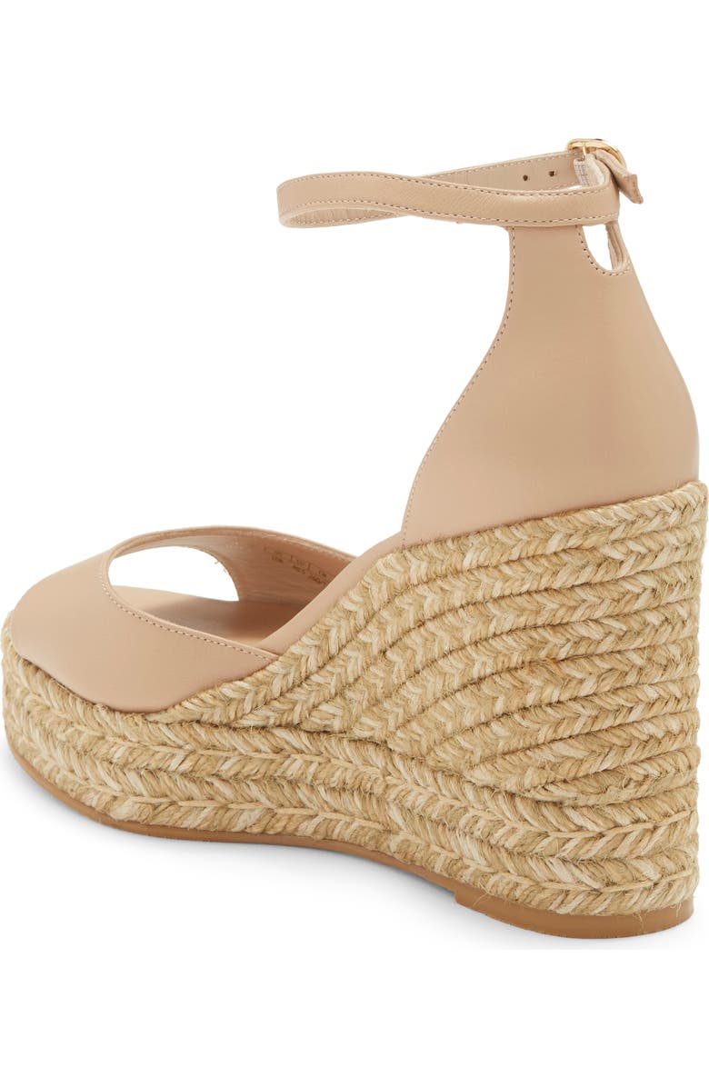 Stuart Weitzman Nudist Curve Espadrille Wedge Sandal, Alternate, color,