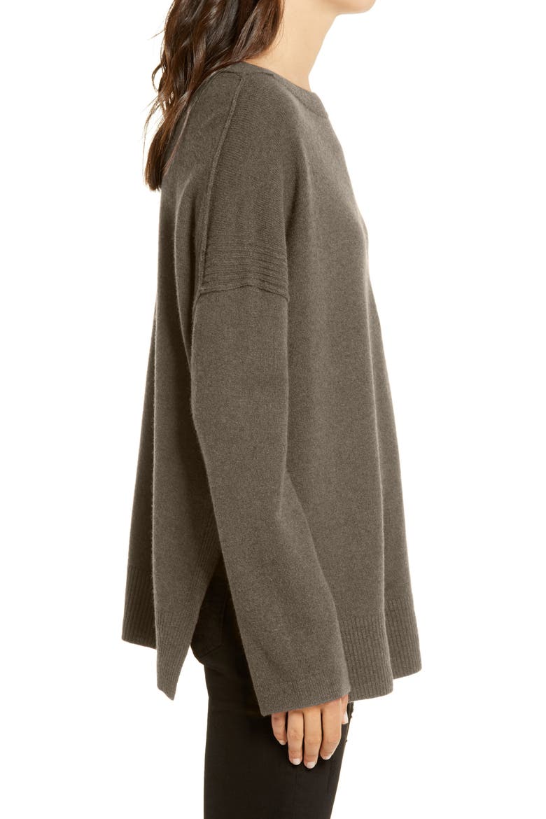 Tara Cashmere & Wool Sweater, Alternate, color, MILITARY GREEN