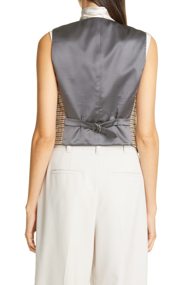 Brunello Cucinelli Sequin Check Vest, Alternate, color, 