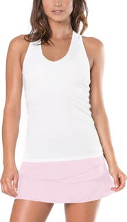 Lucky in Love V-Neck Tank w/ Bra