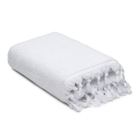 Ribbed Loom Turkish Cotton Terry Bath Towel