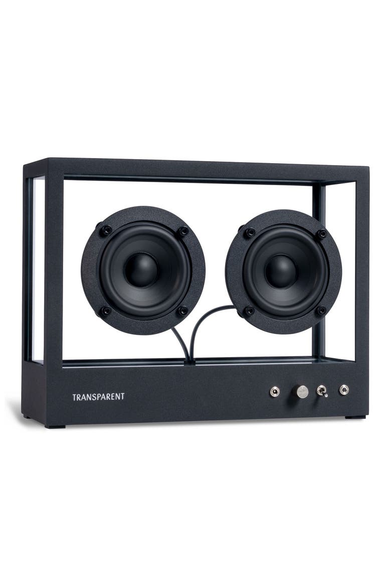 Sound Small Transparent Speaker, Alternate, color, BLACK