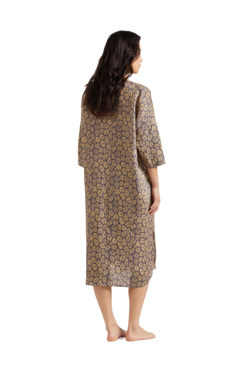 Vilebrequin Women's Carapaces Printed Linen Kaftan Cover-Up, Alternate, color, 