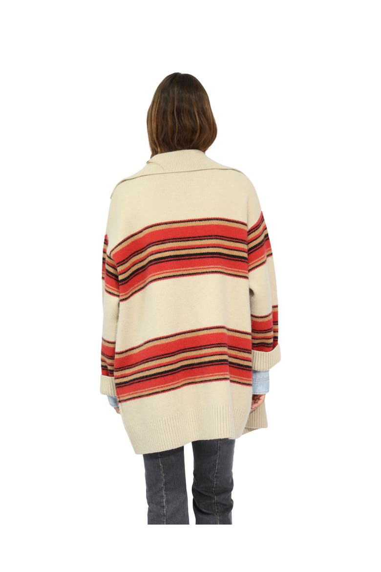 So Many Likes Oversized Knitted Cardi Coat, Alternate, color, Light Beige