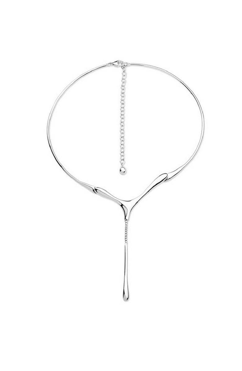 Lucy Quartermaine 1 Drop Necklace, Main, color, Sterling Silver