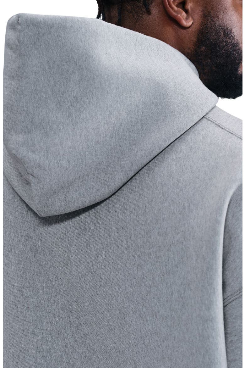 Life Fleece Full Zip Hoodie, Alternate, color, 063 DK GREY HEATHER/LT SMOKE GREY/WHITE