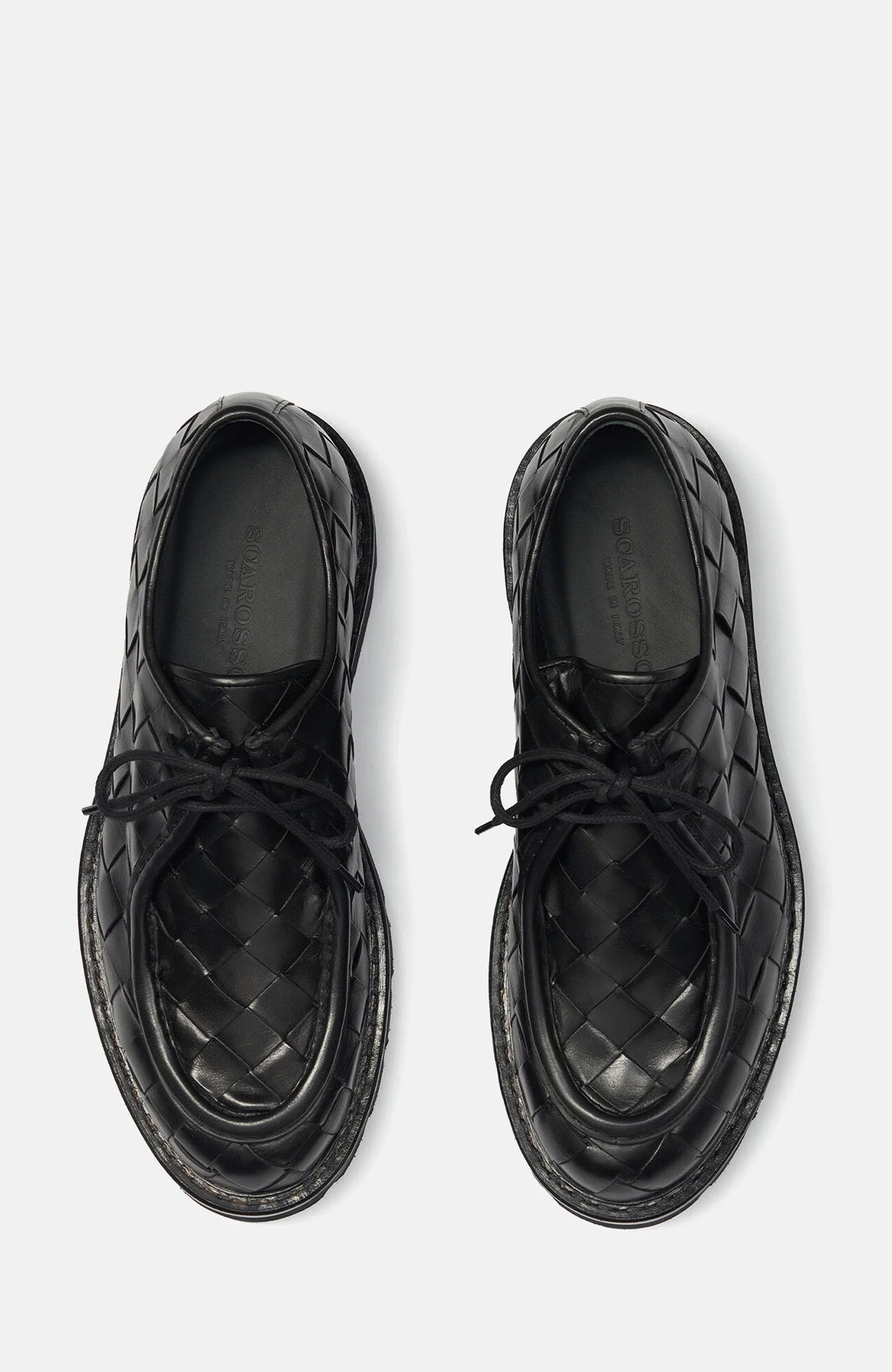 Damiano Derbies, Alternate, color, Black - Calf Woven