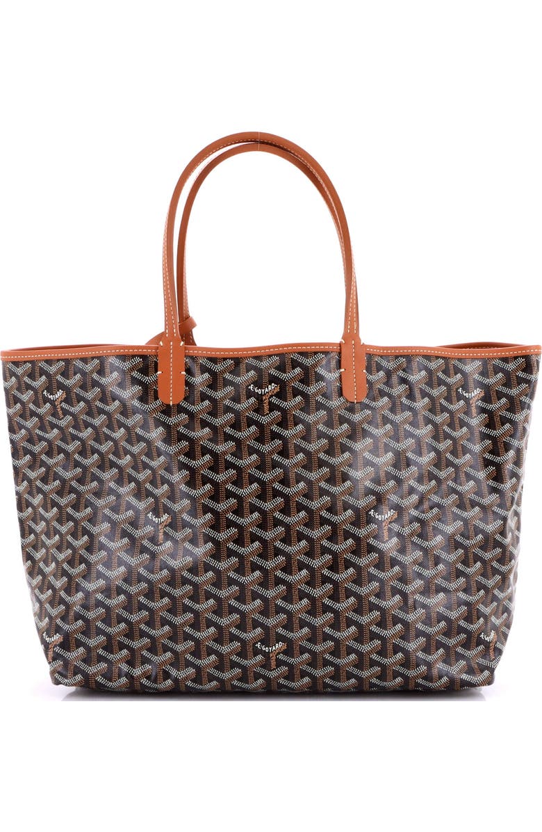 Pre-Owned Goyard Saint Louis Tote Coated Canvas PM, Main, color, Brown