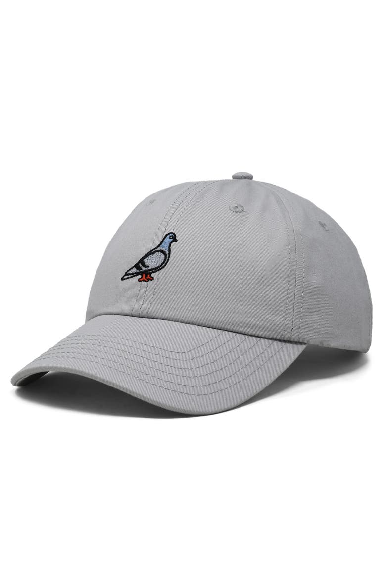 Pigeon Embroidered Everyday Hat, Alternate, color, Gray