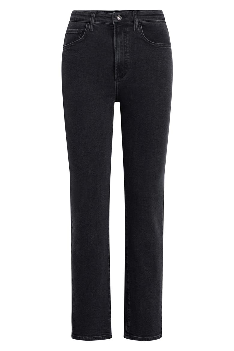 The Valentina Super High Waist Ankle Straight Leg Jeans, Alternate, color, TUPELO