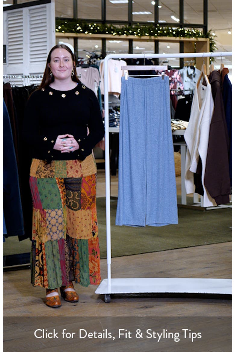 Rib Crop Wide Leg Pants video
