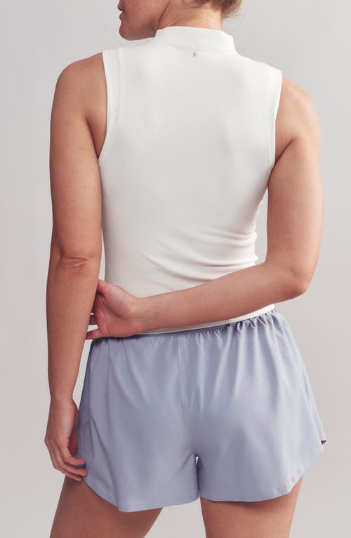 Rhone Ultimate Layer Mock Neck Performance Tank In Snow White
