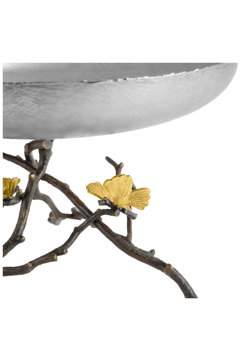 Butterfly Ginkgo Fruit Bowl, Alternate, color, SILVER/ GOLD/ BRASS