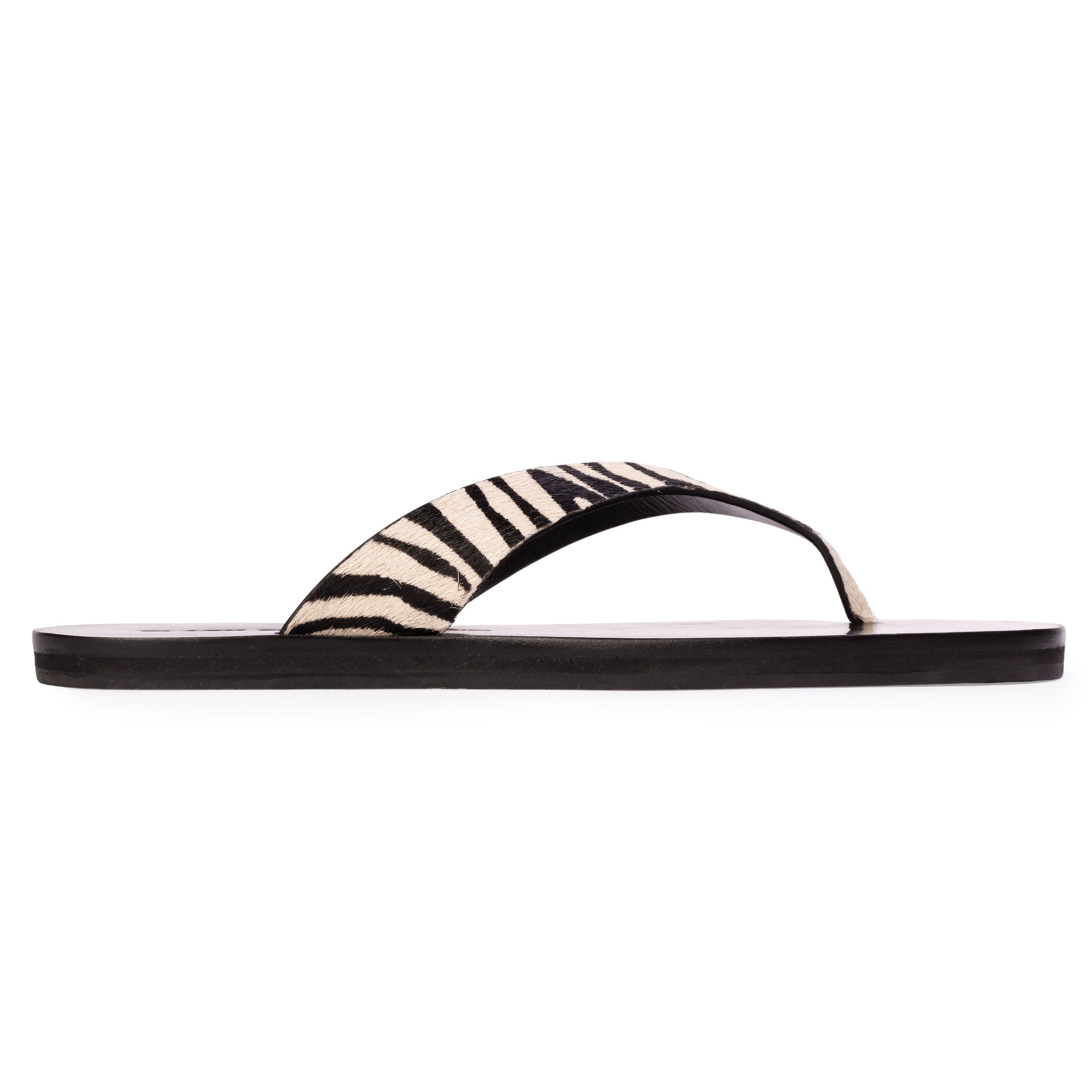 Bae Ponyhair Flip Flop, Main, color, Zebra Pony Hair