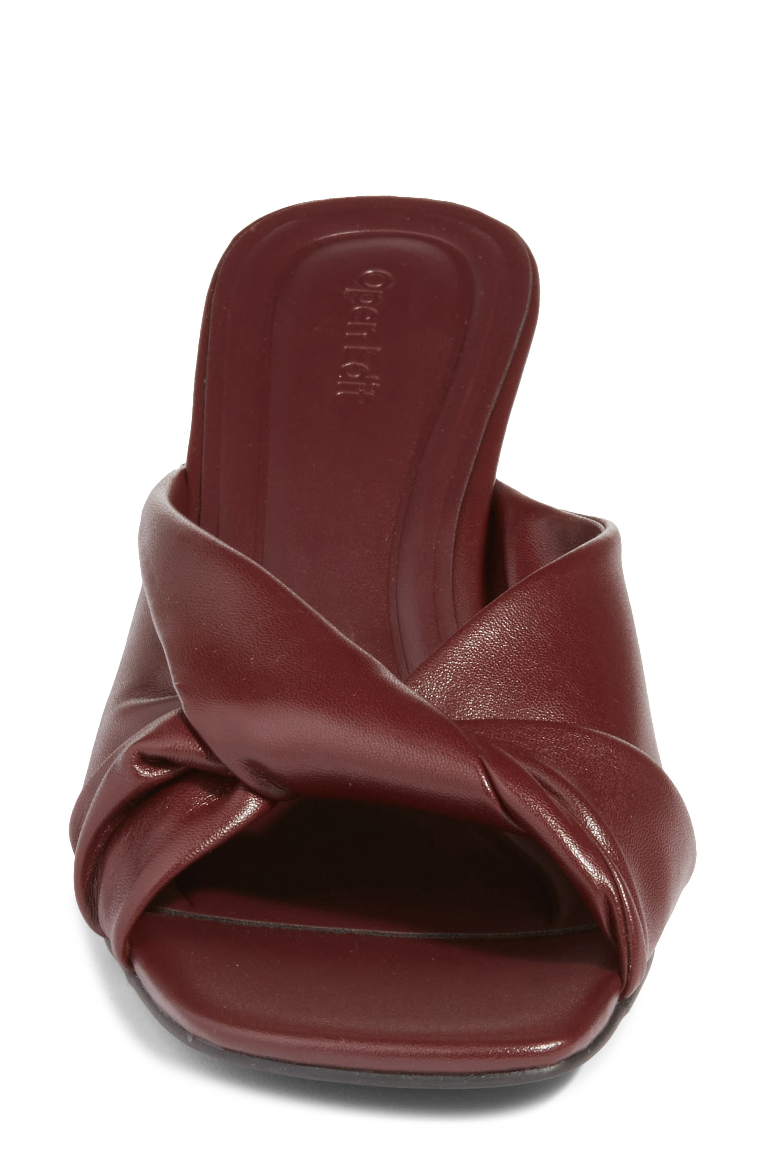 Capri Faux Leather Kitten Heel, Alternate, color, RED POMEGRANATE