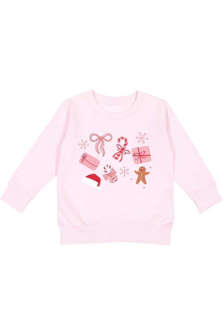 Christmas Fun Sweatshirt, Main, color, Ballet Pink
