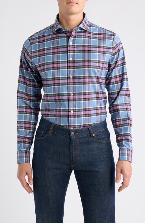 Angeles Plaid Button-Up Shirt