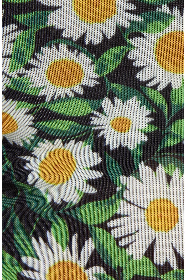 AFRM Holt Sleeveless Turtleneck Mesh Top, Alternate, color, SPRING DAISY