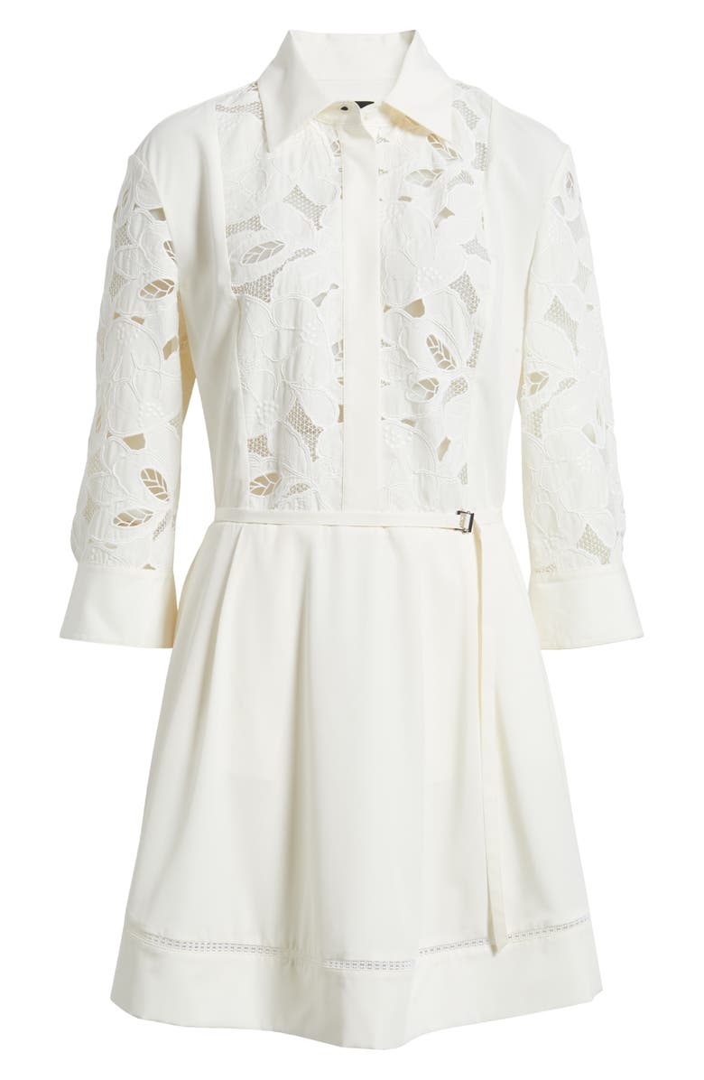 BOSS Derodi Broderie Anglais Shirtdress, Alternate, color, 