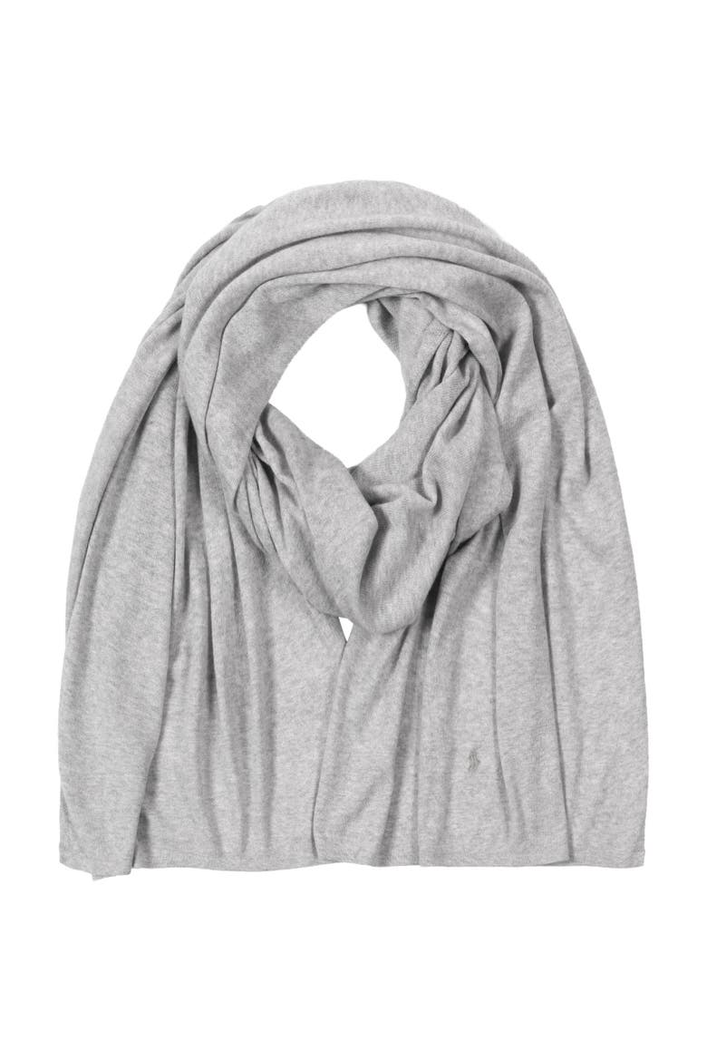 Spa Jersey Scarf, Main, color, Andover Hthr