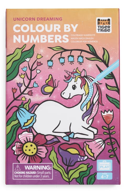 Unicorn Color by Numbers Activity Set