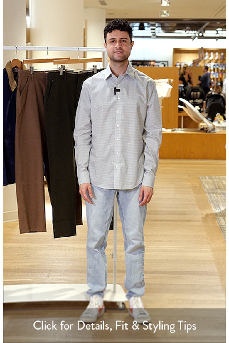 Extra Trim Fit Check Non Iron Cotton Dress Shirt video